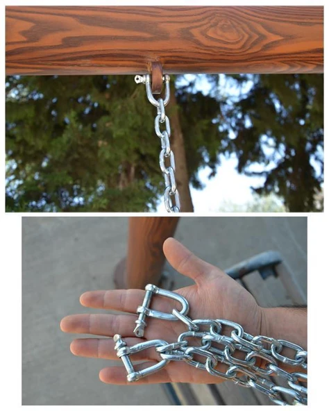 Teplay Zincirli Elastik U Çocuk ve Yetişkin Salıncağı Turuncu (İçi Metalli) - 3