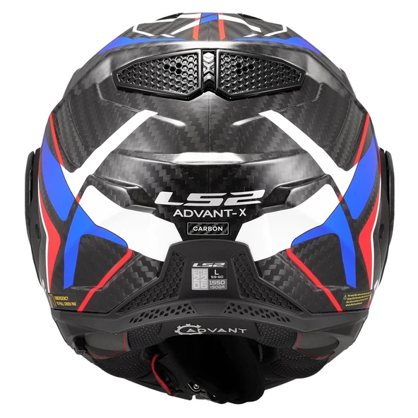 LS2 ADVANT X KARBON FUTURE II BEYAZ-MAVİ KASK - 4