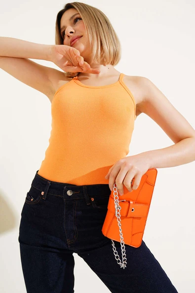 Kaşkorse Askılı Body Oranj - 2
