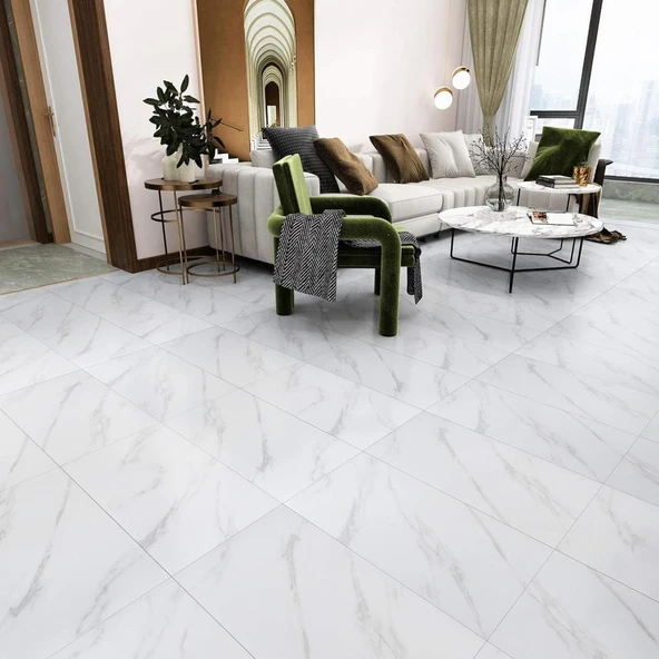 Renkli Duvarlar 30cm x 60cm 1 Adet Yapışkanlı Floor Pvc Panel Yer Zemin Kaplama Paneli Arkası Kauçuklu Banyo Mutfak - 4