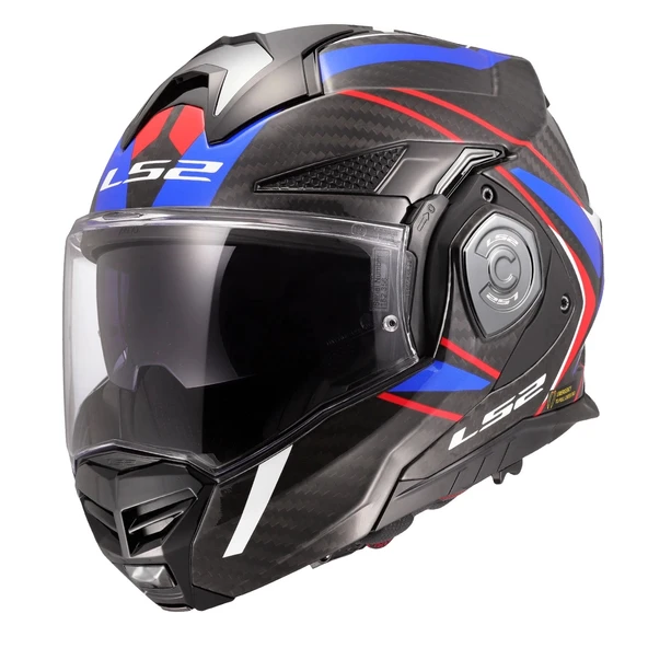 LS2 ADVANT X KARBON FUTURE II BEYAZ-MAVİ KASK - 1