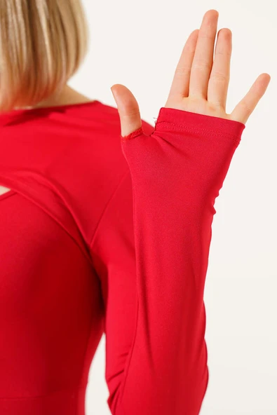 Askılı Scuba Tulum Kırmızı - Resim 4