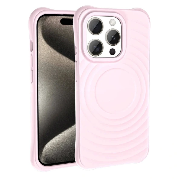 iPhone 15 Pro M-safe Şarj Özellikli Airbagli Mat Görünümlü Hepi Kapak ürün görseli