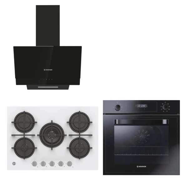 Hoover 3051BI - HVG74WK3W -HDG6C1GWTK Siyah Turbolu Ankaste Set