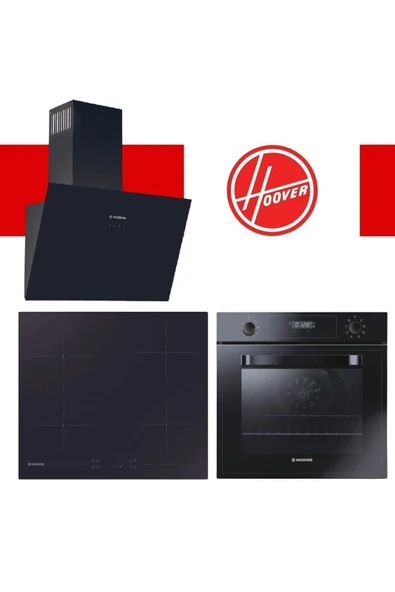 Hoover Vitroseramik Elektrikli Ankastre Set (HDG6C1GBTK-HH64CCB-HOT3051BI/E)