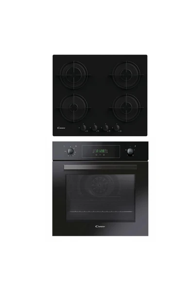 Hoover Canddy 2'li Siyah Cam Turbolu Ankastre Set