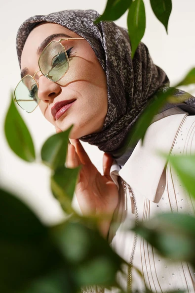 Kilim Desen Bambu Eşarp Nefti