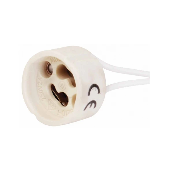 GU10 duy 2A LED halojen lamba duyu 0,75 mm² silikon tel seramik duy bağlantı duyları 300 W enerji sınıfı A - 2