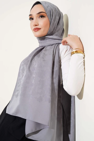 Kamuflaj Desen Jakar Şal Kayrak Grisi - Resim 2