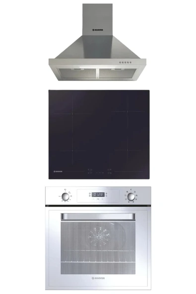 Hoover Elektrikli Renkli 3'lü Ankastre Set ( 3051w-hh64ccb-Mxtk )