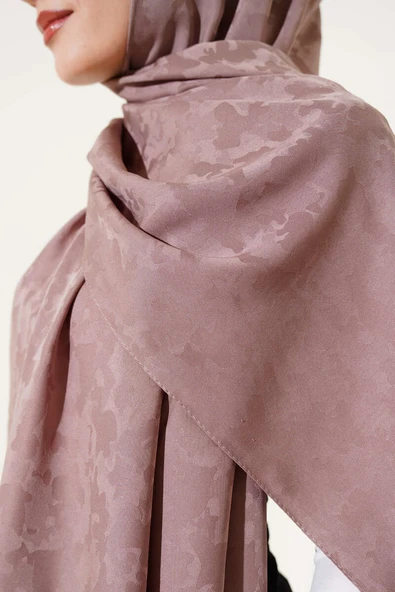 Kamuflaj Desen Jakar Şal Vizon - Resim 4