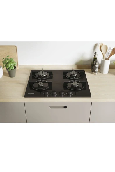 Hoover Siyah Cam Ankastre Set (HDG6C2GBTK Davlumbaz, HVW6MBB Ocak, HOT3051BI/E Fırın) - 5