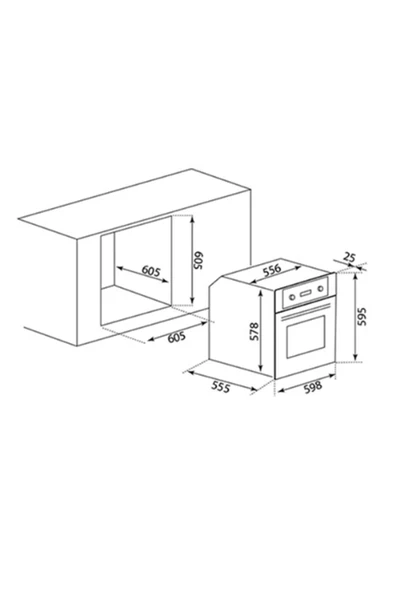AFM tech Black Turmalin Plus 3'lü Kumandalı Cam Ankastre Set ( Fm7600b-fm2200b-fm3400b ) - 5