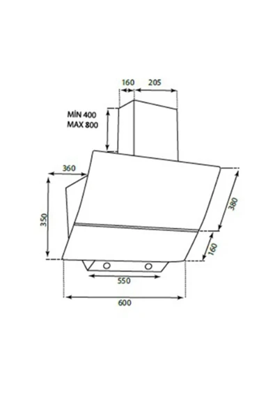 AFM tech Black Turmalin Plus 3'lü Kumandalı Cam Ankastre Set ( Fm7600b-fm2200b-fm3400b ) - 7