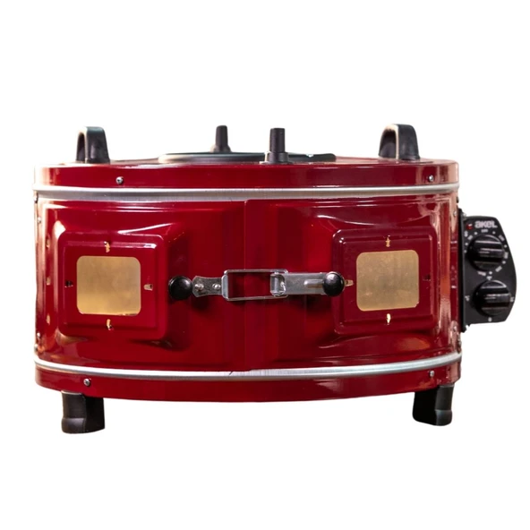 Akel Lambalı, Ön ve Üst Gözetlemeli, Termostatlı, Orta Boy Yuvarlak Davul Fırın AF30l