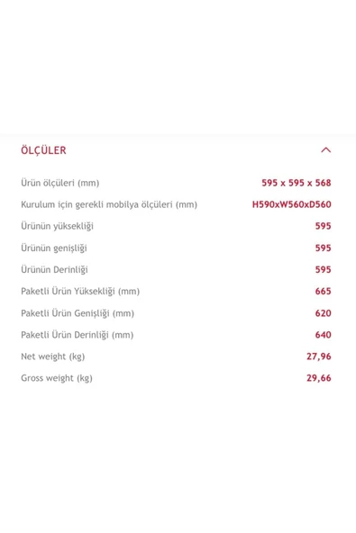 Hoover HOT3051BI Siyah Ankastre Fırın - 3