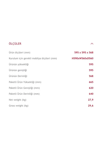 Hoover HOT3051WI/E Beyaz Ankastre Fırın - 3