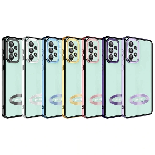 Samsung Samsung A32 4G Kılıf Kamera Korumalı Logo Gösteren Omega Kapak - Resim 2