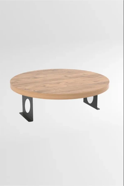 SEDAŞ LIVING UNITS 39 Cm Açık Ceviz Ahşap Koltuk Yanı Sehpa Ayarlanabilir Tepsi 39cm Genişlik Dekoratif Modern Tepsi - 3