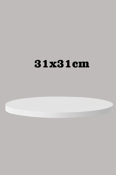 SEDAŞ LIVING UNITS Beyaz 31 X 31 Tekli Suntalam Sehpa Üst Tablası Dekorasyon Sunum Tabağı