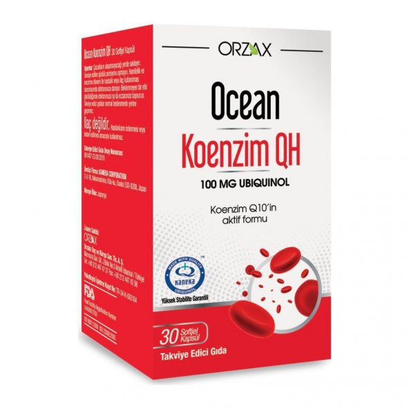 Orzax Ocean Koenzim QH 30 Kapsül
