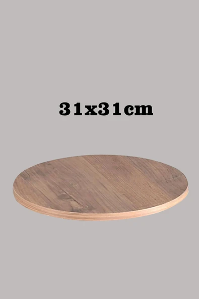 SEDAŞ LIVING UNITS Açık Ceviz 31 X 31 Cm 4'lü Suntalam Sehpa Üst Tablası Dekorasyon Sunum Tabağı - 4
