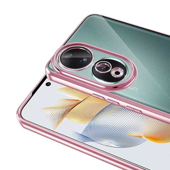 Honor 90 Kılıf Kamera Korumalı Logo Gösteren Omega Kapak - Resim 11