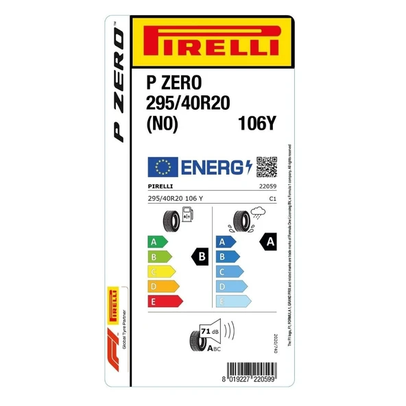 Pirelli 295/40 R 20 P Zero(NO) 106 Y-2023 Yaz Lastiği - 2