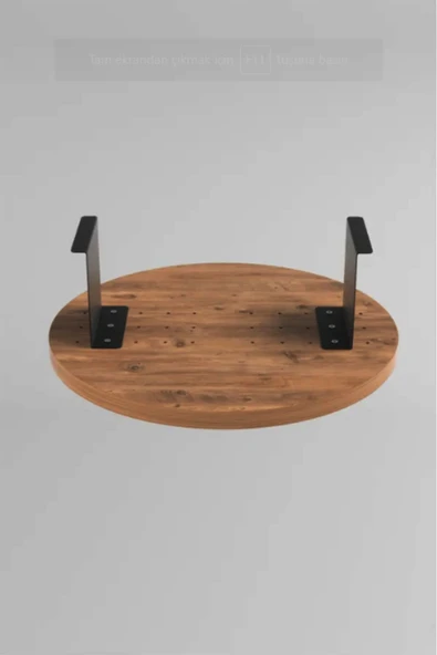 SEDAŞ LIVING UNITS Koyu Ceviz Yan Sehpa Koltuk Yanı Sehpa Kolda Ayarlanabilir Tepsi 34cm Genişlik Dekoratif Moderntepsi - 2