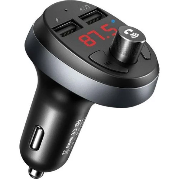 Mcdodo  Bluetooth Fm Transmitter 2 USB 3.1A Çakmak Şarj CC-6880