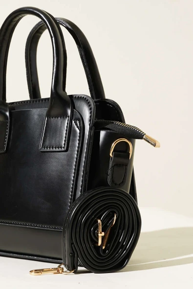 Kare Model Çanta Siyah - Resim 3