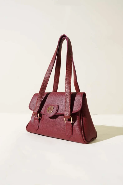 Armalı Mıknatıslı Tek Bölmeli Çanta Bordo ürün görseli 1