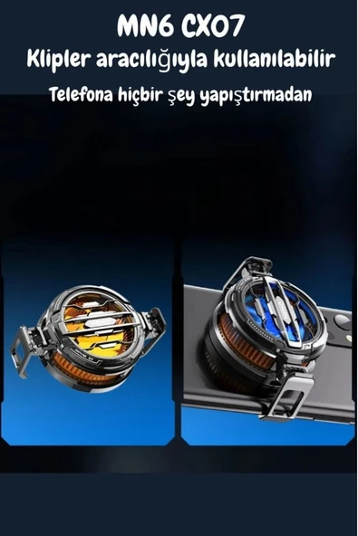 CX07 Manyetik Mıknatıslı Magsafe Destekli Ultra Güçlü Telefon Soğutucu Kablolu Rgb Fan - Resim 5