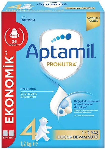 Nutrıcıa Aptamil Pronutra 1200GR Devam Sütü No:4 (1-2 Yaş)