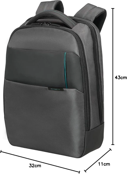 Samsonite 14.1 inç Qibyte Notebook Sırt Çantası, 14.1" Antrasit - 5