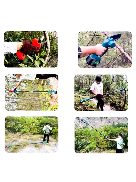 Germany Style Kömürsüz 10'lu Set Teleskopik Kırıcı-Matkap-Dekupaj-Daire Testere-Budama Testeresi-M - 4