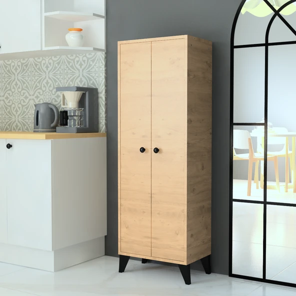 Venedik 6Raflı Çok Amaçlı Dolap (Çam-Çam) - Resim 4