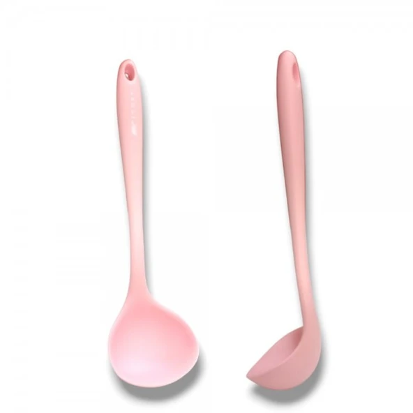 İvory silikon kepçe PEMBE (28cm) 1 ADET