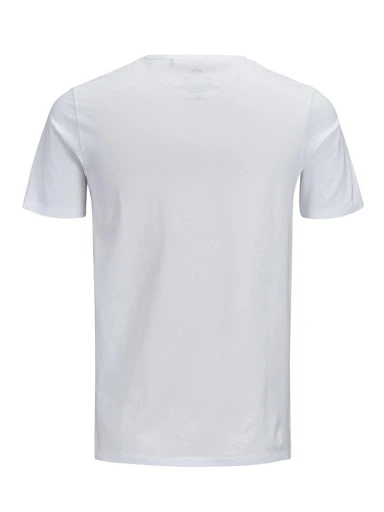 JACK JONES Erkek BEYAZ Pamuklu Tişört 12184987 - 8