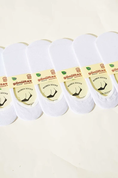 Bayan 6lı Dikişsiz Bambu Babet Çorap Beyaz - 2