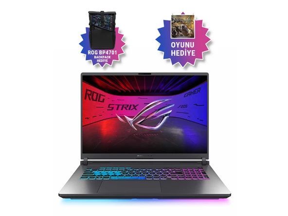 Asus ROG Strix G18 G815LR-S9154 12GB GeForce RTX5070 Ti 175w Intel Ultra 9 275HX 32GB RAM 1TB SSD 18 inç WQXGA 240Hz
