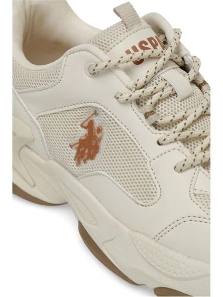 U.S. Polo Assn MAYBE WMN 5FX Bej Kadın Sneaker Ayakkabı 101947174 - 3