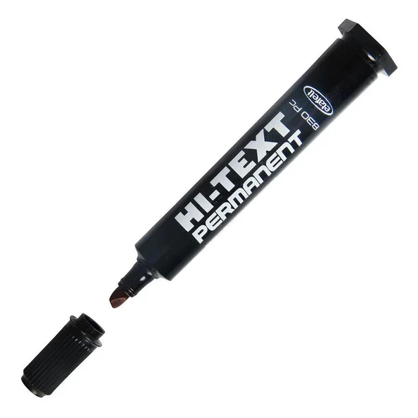 Hi-Text Markör Permanent Kesik Uçlu Siyah 830PC