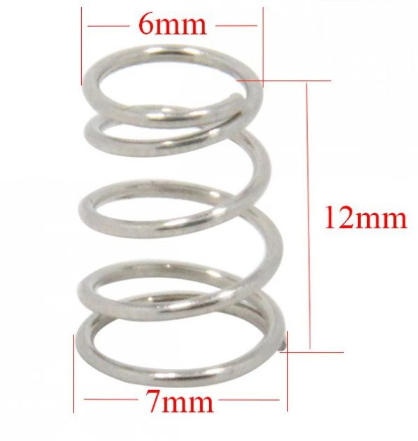 3D Yazıcı Isıtmalı yatak platformu destek yayı çap 6-7mm x 1 adet  (rf127) - 3