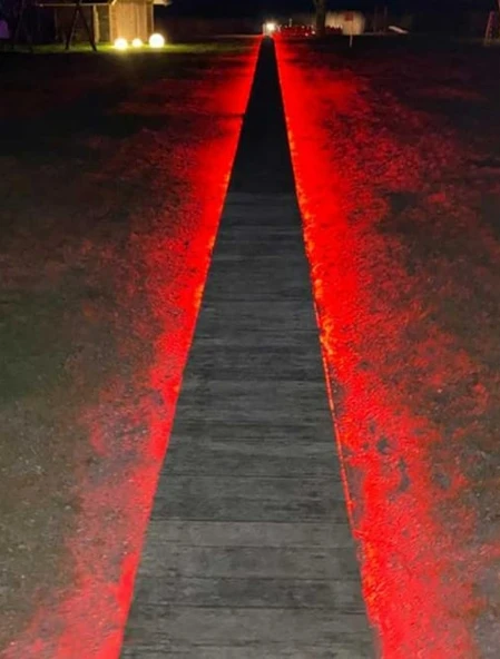 4 METRE CATA CT 4550 3Çip 220V Dş Mekan Hortum Şerit Led Kırmızı