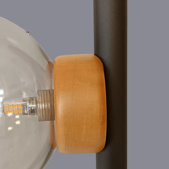 Luzia Siyah Glop Lambader - 3