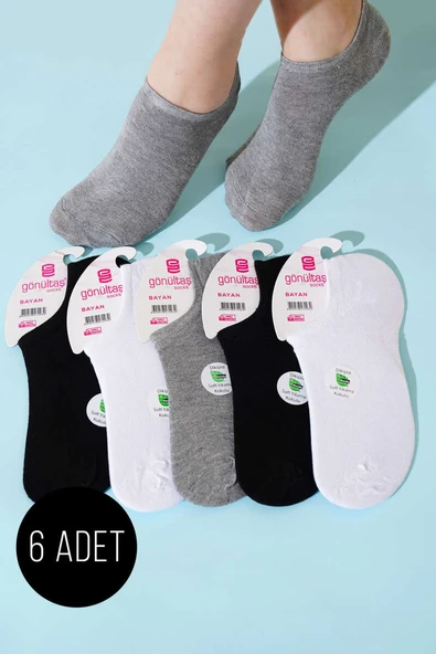 Bayan 6lı Sneakers Bambu Çorap Asorti 1