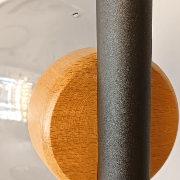 Luzia Siyah Glop Lambader - 4