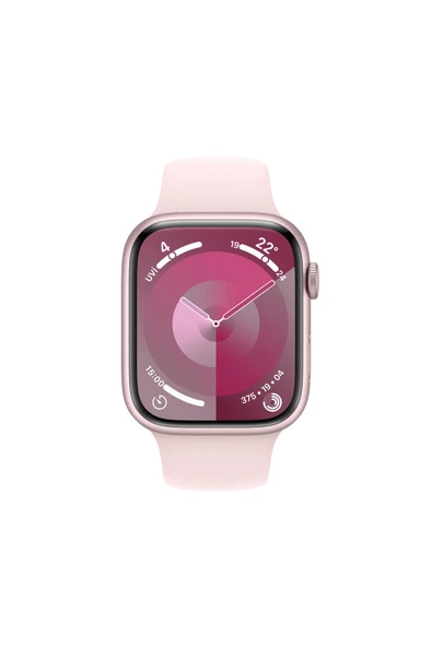 Apple Watch Series 9 GPS 45mm Pembe Alüminyum Kasa ve Uçuk Pembe Spor Kordon - S/M - 2