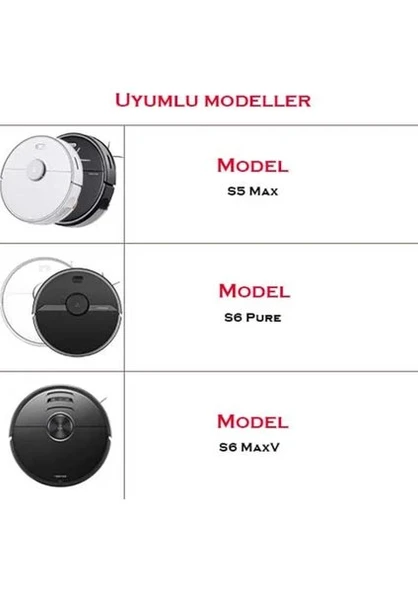 Robot Süpürge S5 Max Hepa Filtresi 2 Adet Model Xomi ile uyumlu - 5